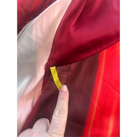 Socialite Stripe Long Sleeve Satin Wrap Dress NEW NWT - Picture 11 of 12